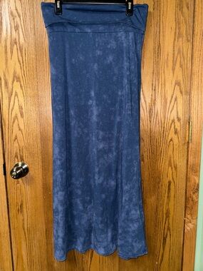 BONGO Navy Tie-Dye Maxi Skirt